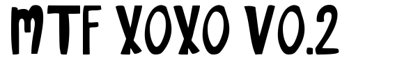MTF Xoxo Vo.2 font preview